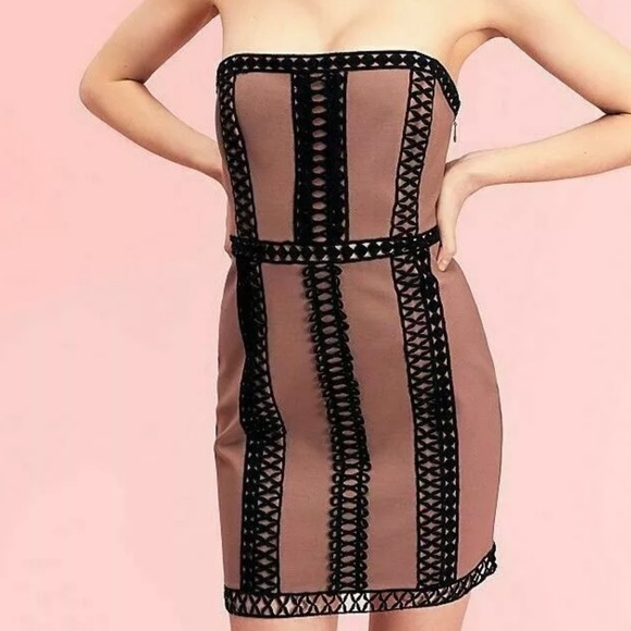 Free People Dresses & Skirts - Free People City Lights Crochet-Detail Tube Dress